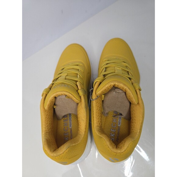 Skecher Street Los Angeles Air Cooled Memory Foam Yellow Leather Sneaker Wmn 6.5 - Picture 8 of 11